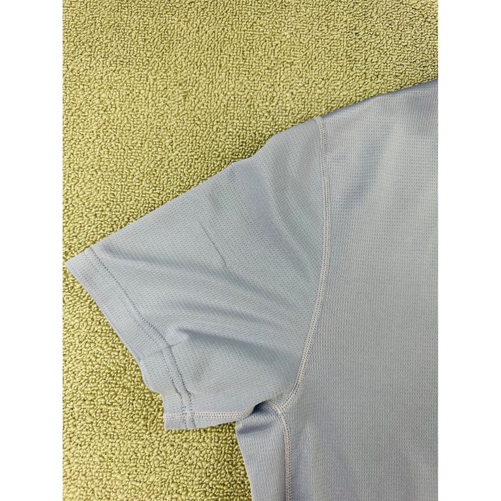 Nike Dri-Fit Polo Shirt L Blue Colorblock Athletic Short Sleeve Golf Sporty - Picture 9 of 13